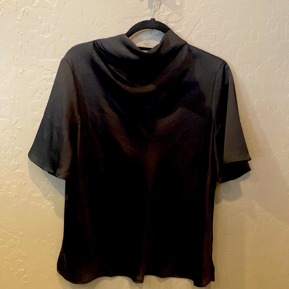Silky black Ann Taylor blouse. Never been worn!!